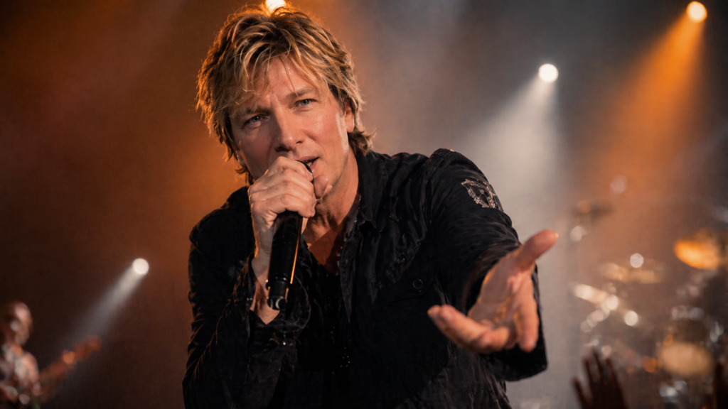 エリック・マーティンがライブで歌う様子